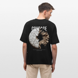 Şêwqî, Donut, 1st | Blaster, Oversize Bio T-Shirt, Unisex - Schwarz