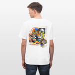 Kepleris, Tiger, 1st | Essential, Relaxed Fit Unisex Bio T-Shirt - Weiß