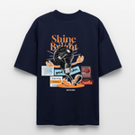 Gulperî, Glühbirne, 1st | Blaster, Oversize Bio T-Shirt, Unisex - Navy