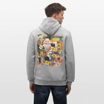 Vaelthar, Blumen, 1st | Cruiser, Unisex Bio-Hoodie - Grau meliert