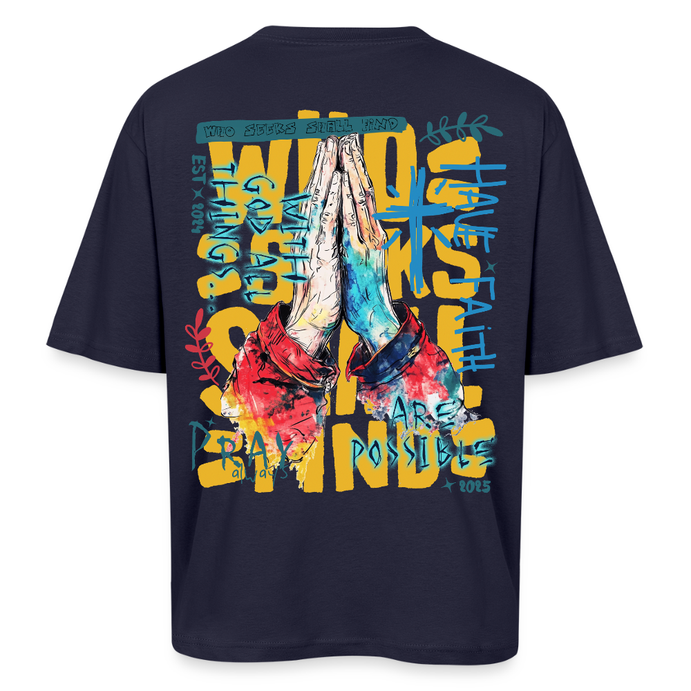 Perseus, Beten, 1st | Breezy, Oversized Unisex T-Shirt - Navy