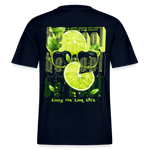 Kali, Limette, 1st | Essential, Relaxed Fit Unisex Bio T-Shirt - Navy