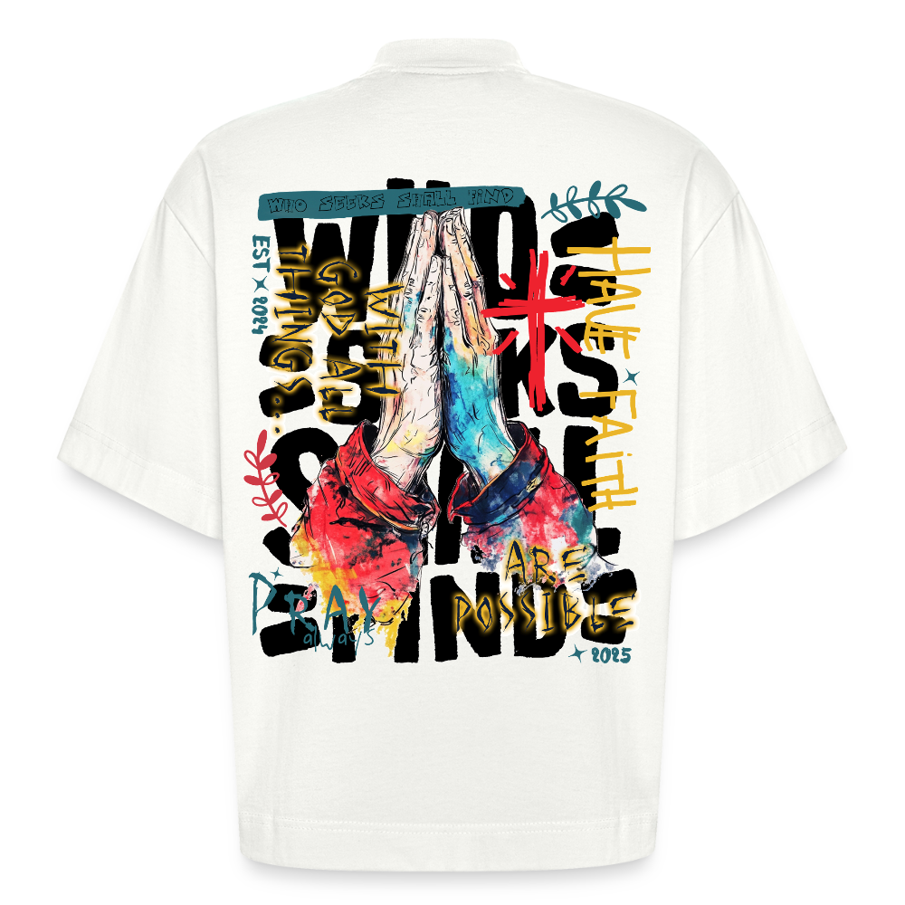Therondir, Beten, 1st | Boxy, Heavyweight Bio T-Shirt, Unisex - OFF WHITE