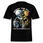 Fujin, Totenkopf, 1st | Essential, Relaxed Fit Unisex Bio T-Shirt - Schwarz