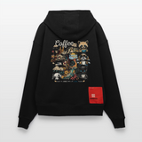 Tritonan, Kaffee, 1st | Heavyweight Oversized Bio Hoodie, Unisex - SOLID BLACK