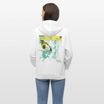 Solvatrix, Schmetterling, 1st | Cruiser, Unisex Bio-Hoodie - Weiß