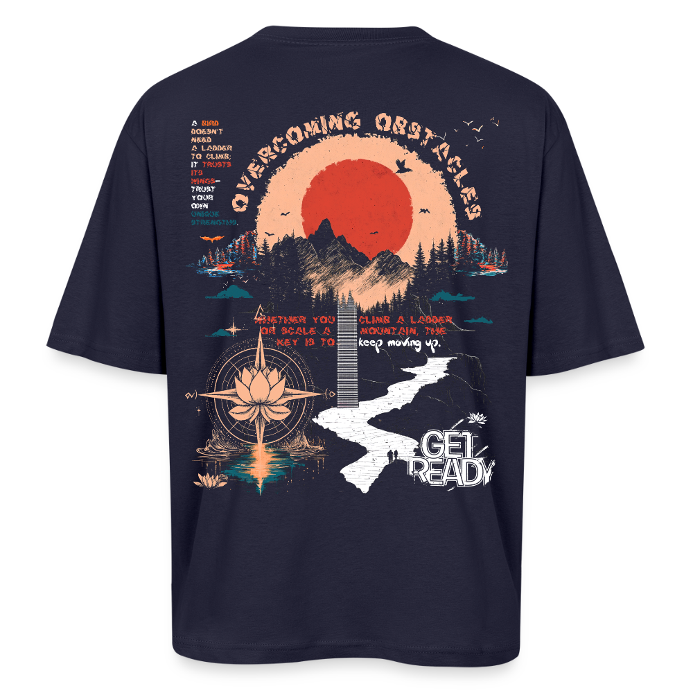 Tiamat , Wandern, 1st | Breezy, Oversized Unisex T-Shirt - Navy