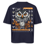 Marid, Eule, 1st | Breezy, Oversized Unisex T-Shirt - Navy