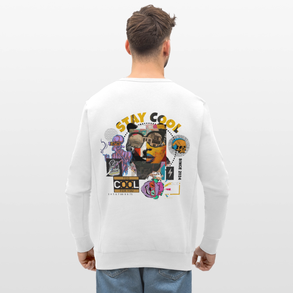 Thorvalis, Bär, 1st | Roller, Unisex Bio-Sweatshirt - Weiß