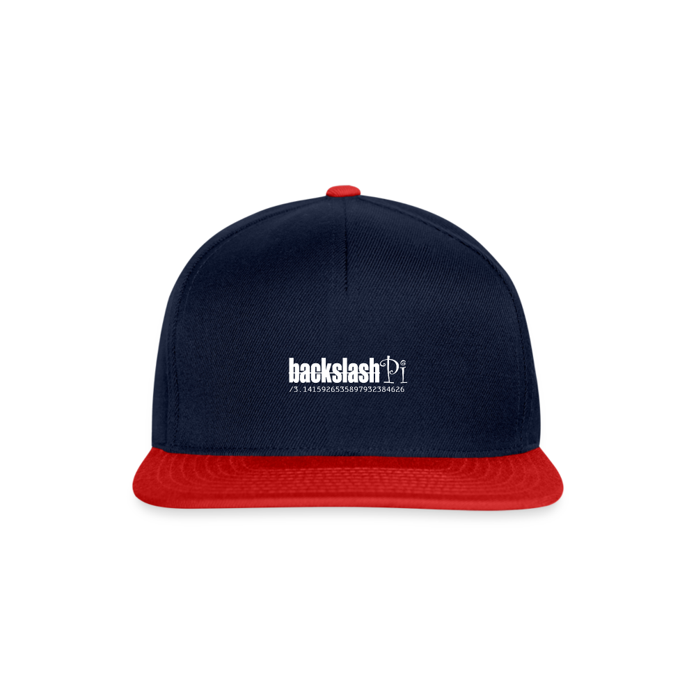 Snapback Cap - Navy/Rot