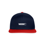 Snapback Cap - Navy/Rot