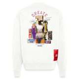 Andromion, Statue, 1st | Heavyweight Oversized Bio Sweater, Unisex - OFF WHITE