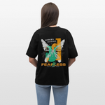 Azazîl, Schmetterling, 1st | Blaster, Oversize Bio T-Shirt, Unisex - Schwarz