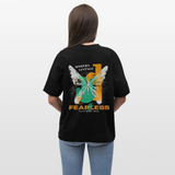 Azazîl, Schmetterling, 1st | Blaster, Oversize Bio T-Shirt, Unisex - Schwarz