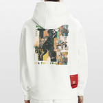 Xantherion, Schildkröte, 1st | Heavyweight Oversized Bio Hoodie, Unisex - OFF WHITE