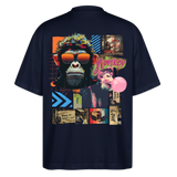 Perîzar, Affen, 1st | Blaster, Oversize Bio T-Shirt, Unisex - Navy
