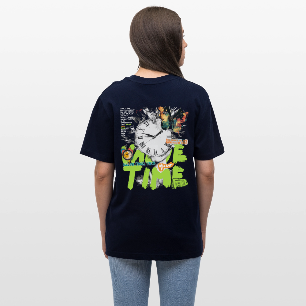 Ifrit, Uhr, 1st | Essential, Relaxed Fit Unisex Bio T-Shirt - Navy