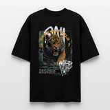 Demeter, Tiger, 1st | Blaster, Oversize Bio T-Shirt, Unisex - Schwarz