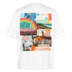 Nyxaris2, Windmühle, 1st | Blaster, Oversize Bio T-Shirt, Unisex - Weiß