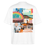 Nyxaris2, Windmühle, 1st | Blaster, Oversize Bio T-Shirt, Unisex - Weiß