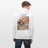 Azaroth, Schmetterling, 1st | Cruiser, Unisex Bio-Hoodie - Weiß