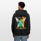 Azazîl, Schmetterling, 1st | Freshhood, Oversized Unisex Hoodie - Anthrazit