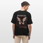 Xurmus, Schmetterling, 1st | Blaster, Oversize Bio T-Shirt, Unisex - Schwarz