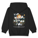 Ereshkigal, Berge, 1st | Kinder Zip Hoodie - Schwarz