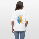 Nebularis, Schmetterling, 1st | Blaster, Oversize Bio T-Shirt, Unisex - Weiß
