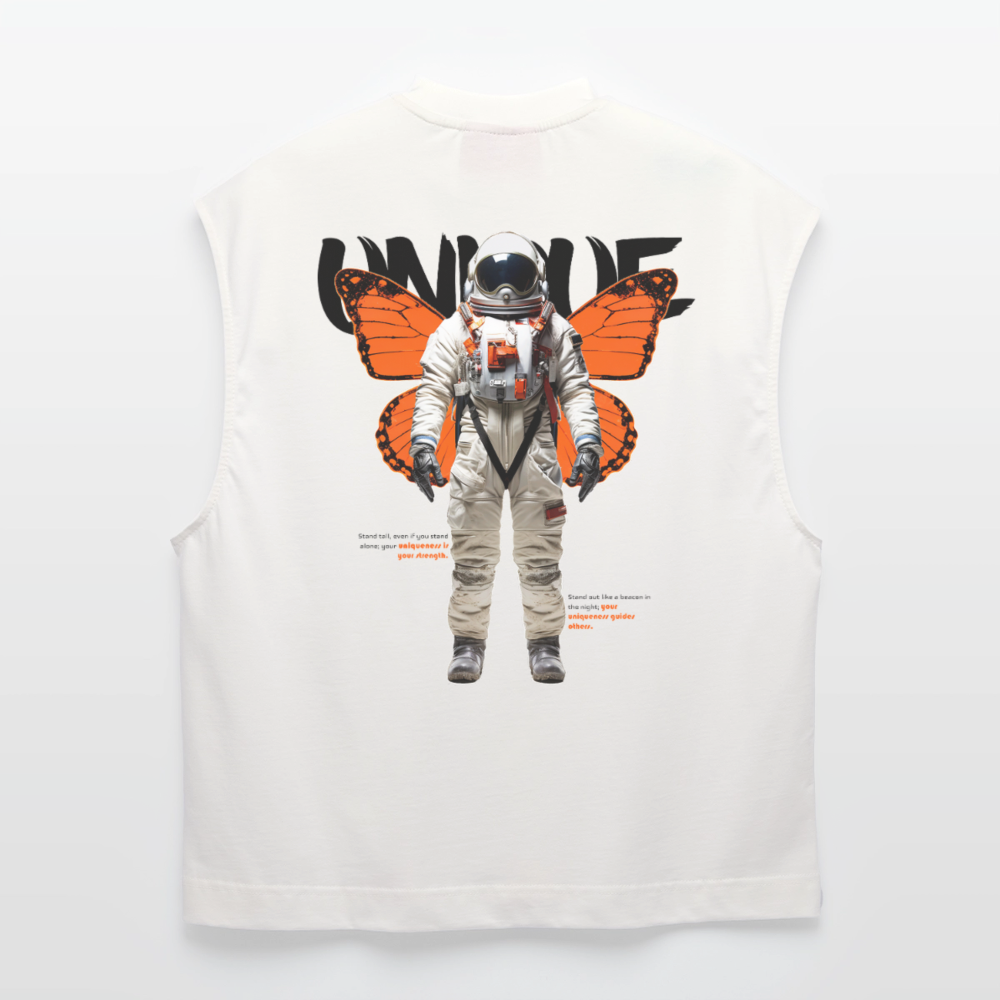 Lunaris, Astronaut, 1st | Heavyweight Oversized Bio Tank Top, Unisex - OFF WHITE