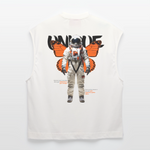 Lunaris, Astronaut, 1st | Heavyweight Oversized Bio Tank Top, Unisex - OFF WHITE