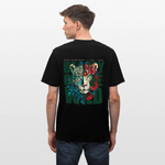 Irise, Leopard, 1st | Essential, Relaxed Fit Unisex Bio T-Shirt - Schwarz
