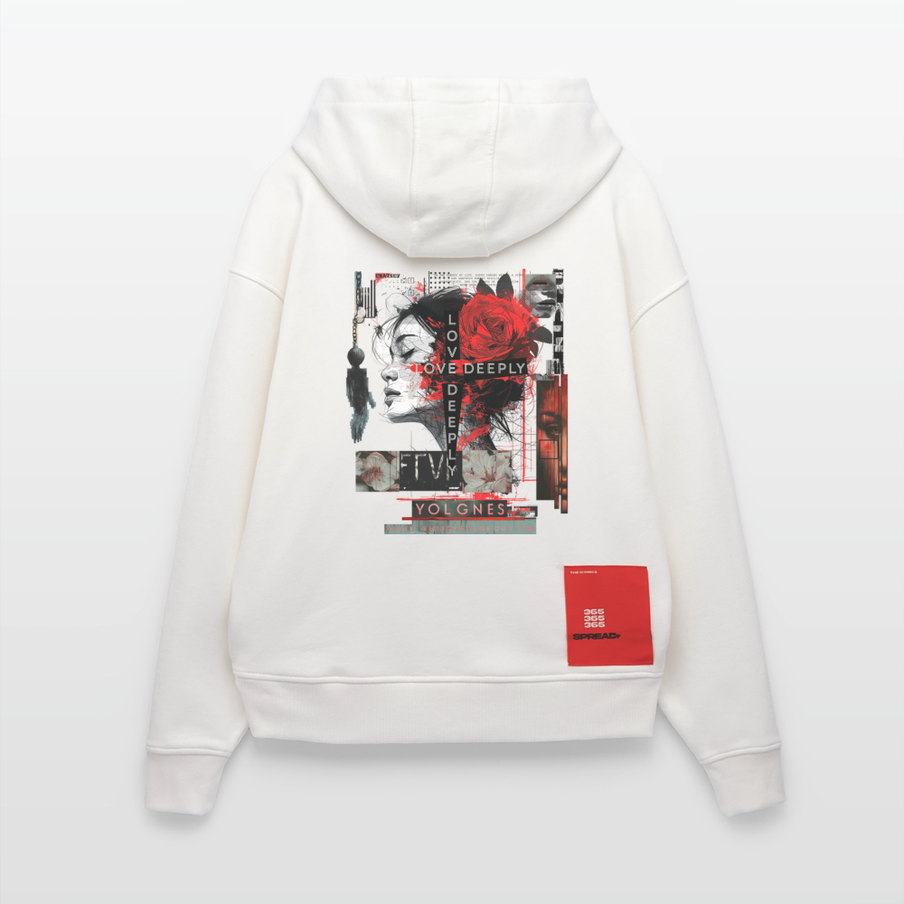 Dracorius, Liebe, 1st | Heavyweight Oversized Bio Hoodie, Unisex - OFF WHITE