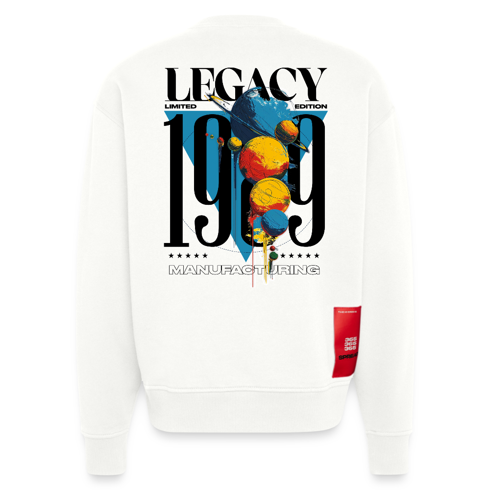 Aegirion, Planeten, 1st | Heavyweight Oversized Bio Sweater, Unisex - OFF WHITE