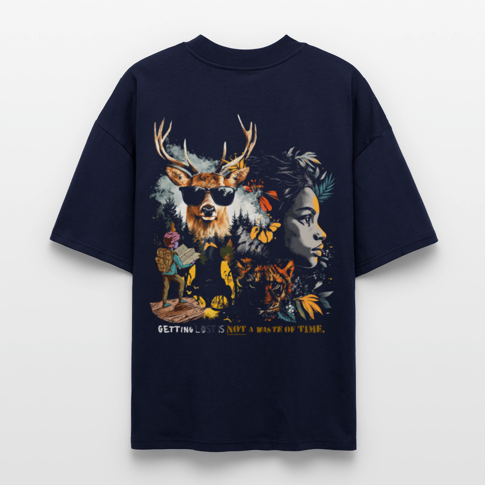 Orphean, Reh, 1st | Blaster, Oversize Bio T-Shirt, Unisex - Navy