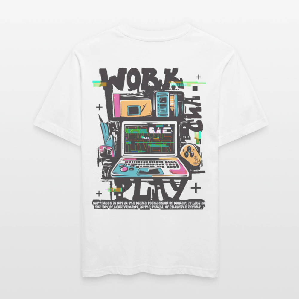 Aetherion, Laptop, 1st | Essential, Relaxed Fit Unisex Bio T-Shirt - Weiß