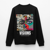 Omoikane, Augen, 1st | Roller, Unisex Bio-Sweatshirt - Schwarz