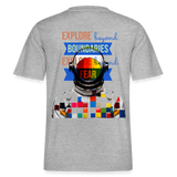 Jovareth, Astronaut, 1st | Essential, Relaxed Fit Unisex Bio T-Shirt - Grau meliert