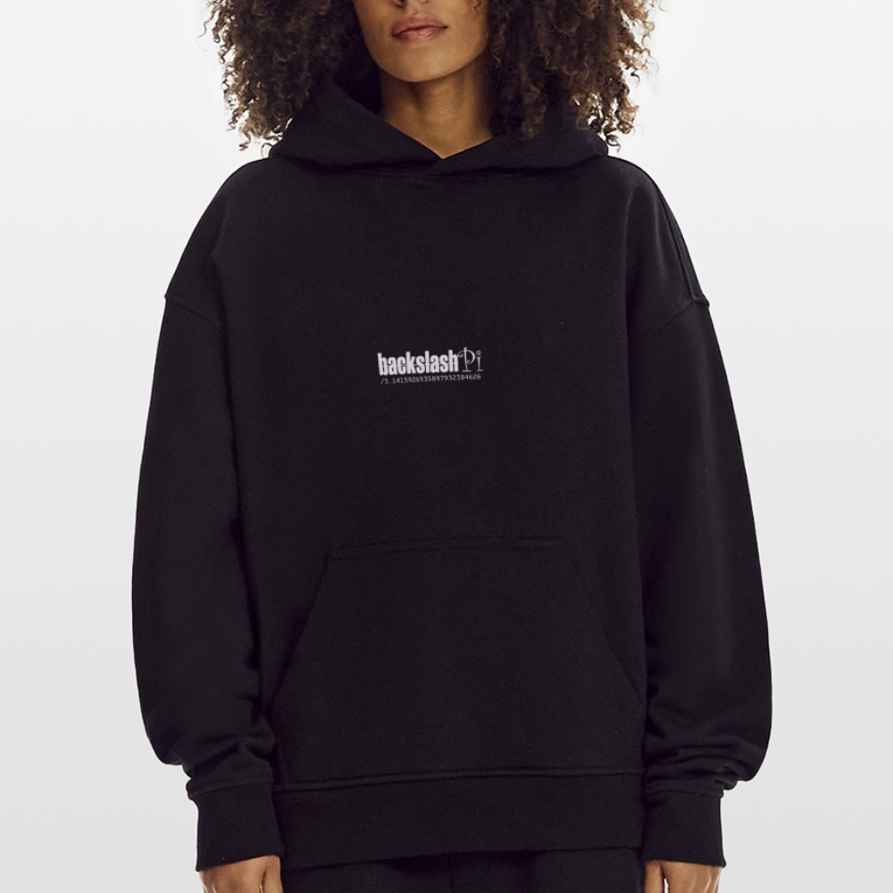 Hachiman, Augen, 1st | Heavyweight Oversized Bio Hoodie, Unisex - SOLID BLACK