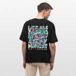 Raijin, Kassetten, 1st | Blaster, Oversize Bio T-Shirt, Unisex - Schwarz