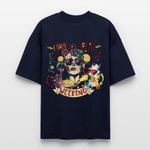 Ruh, Trauben, 1st | Blaster, Oversize Bio T-Shirt, Unisex - Navy