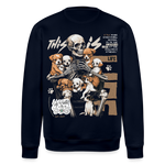 Tezcatlipoca , Hunde & Skelet, 1st | Roller, Unisex Bio-Sweatshirt - Navy