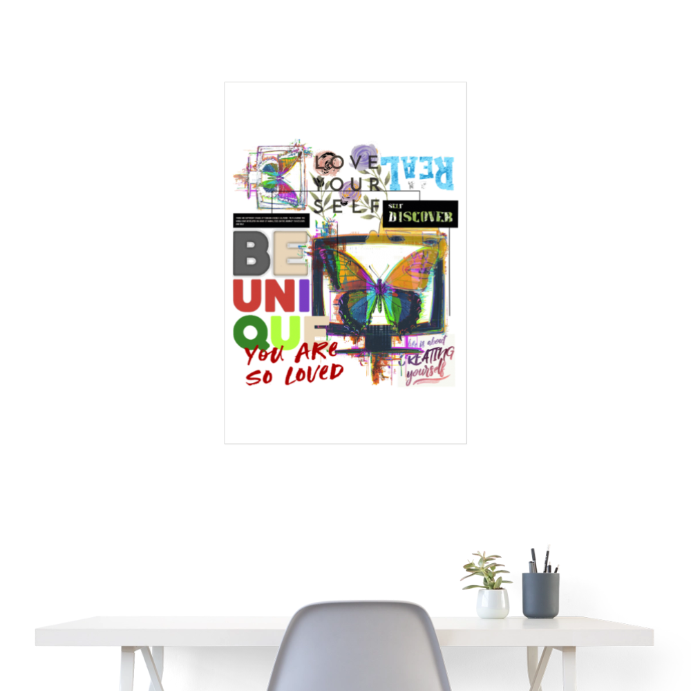 Orvathar, Fernseher, 1st | Poster 60x90 cm - Weiß