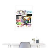 Orvathar, Fernseher, 1st | Poster 60x90 cm - Weiß