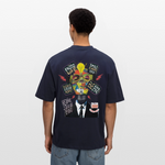 Dandan, Glühbirne, 1st | Breezy, Oversized Unisex T-Shirt - Navy