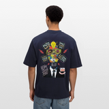 Dandan, Glühbirne, 1st | Breezy, Oversized Unisex T-Shirt - Navy