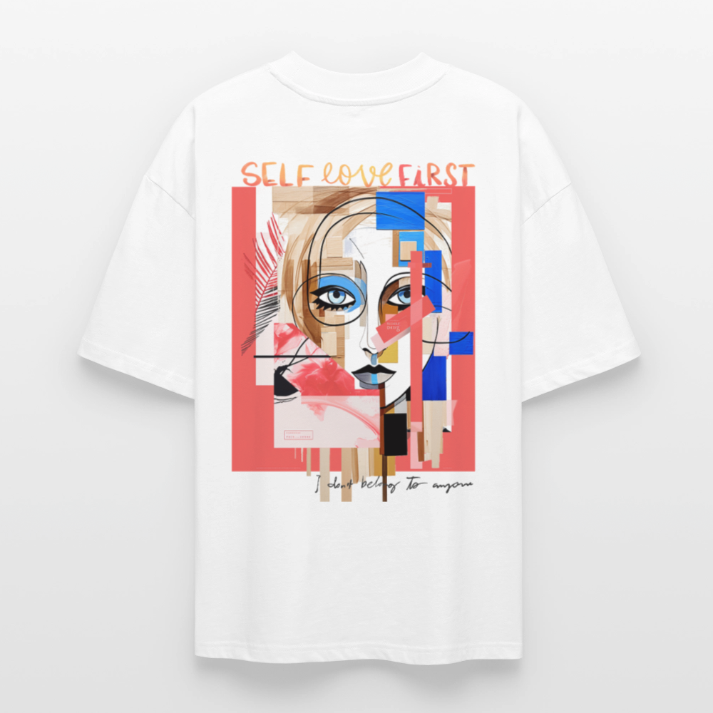 Vesperion, Frau, 1st | Blaster, Oversize Bio T-Shirt, Unisex - Weiß