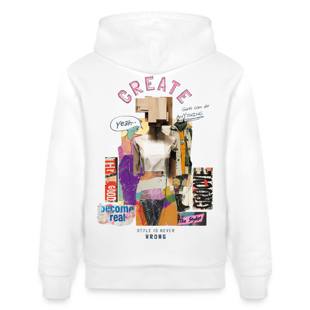 Andromion, Statue, 1st | Cruiser, Unisex Bio-Hoodie - Weiß