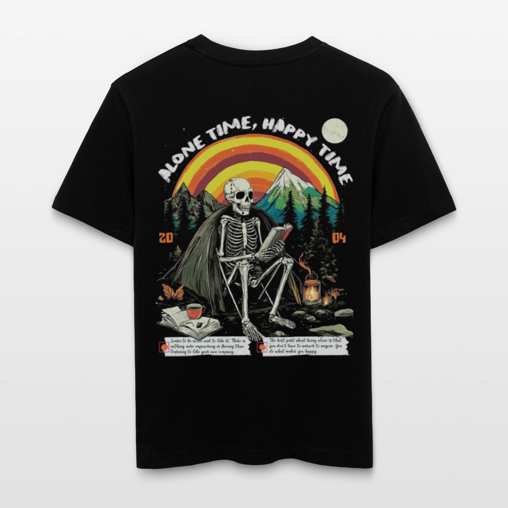 Tethyan, Skelet, 1st | Essential, Relaxed Fit Unisex Bio T-Shirt - Schwarz