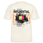 Flamethar, Fernseher, 1st | Essential, Relaxed Fit Unisex Bio T-Shirt - Naturweiß 